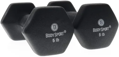 Miniatura 9 de Body Sport Par de mancuernas de neopreno - Equipo de entrenamiento de fuerza para ejercicios - Accesorios de gimnasio en casa - Entrenamiento