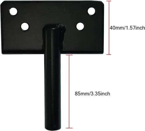 Miniatura 8 de Pestillo de puerta autobloqueante, montaje en poste resistente, palanca de gravedad automática, cerradura de puerta de valla de madera/PVC con Negro