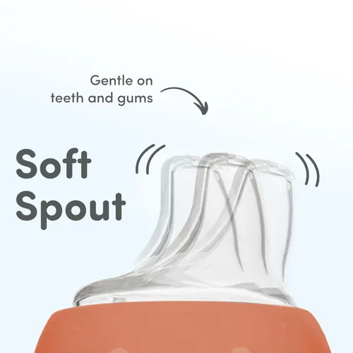 Miniatura 2 de Tetina de repuesto de silicona NUK para tazas NUK seleccionadas, a prueba de derrames, tetina suave, apta para lavavajillas, sin BPA, transparente