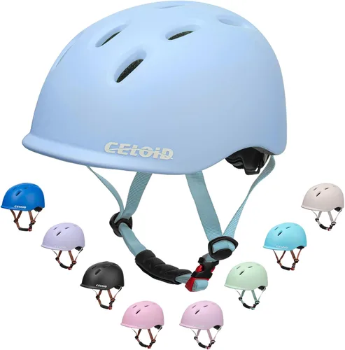 Miniatura 15 de Casco de bicicleta para niños, cascos para niños pequeños para edades 5-8-9-10-12-14-16 años, jóvenes niños y niñas, casco ajustable para niños Negro