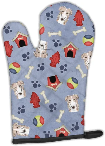 Miniatura 112 de Caroline's Treasures BB4020OVMT Dog House Collection Border Collie - Guante de horno grueso resistente al calor para sartenes calientes y horno
