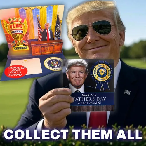 Miniatura 4 de Tarjeta con sonido para el día del padre de Donald Trump con sonido – Escucha la voz real de Trump, divertida tarjeta del día del padre para papá
