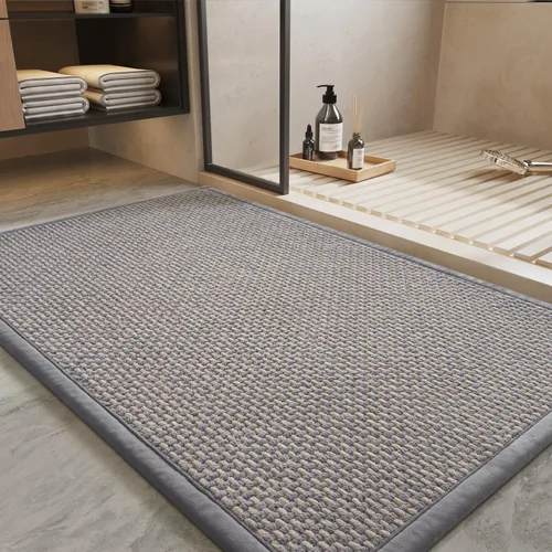 Miniatura 17 de PADOOR - Alfombra de Baño - Alfombras de Baño de Chenilla Súper Absorbentes - Alfombras de Baño con Respaldo de Goma para Baño Antideslizantes, Gris