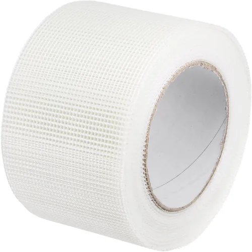 Miniatura 9 de uxcell Cinta adhesiva para paneles de yeso, fibra de vidrio autoadhesiva, 6 pulgadas x 98 pies, parche de reparación, agujero de pared, malla