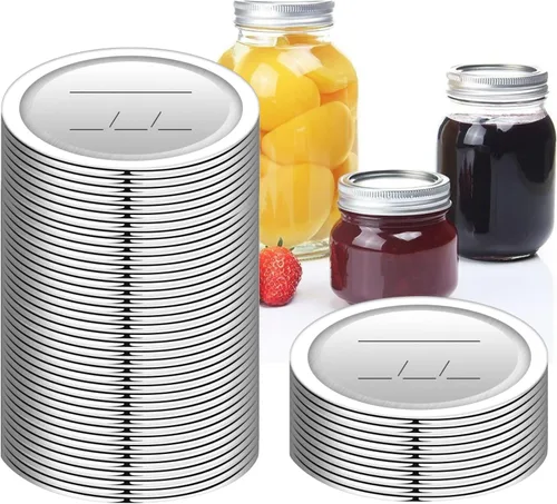 Miniatura 8 de 30 tapas para tarros de conserva, tapas anchas de boca regular para frascos de bola, Kerr y otras marcas de tapas de conservas de boca ancha a