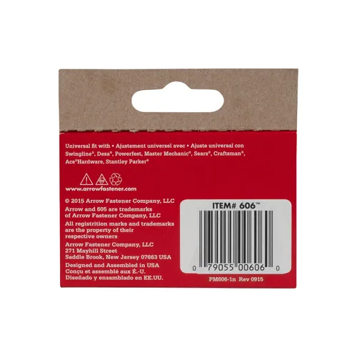 Miniatura 4 de Arrow 60630 - Grapas de corona ancha para pistolas grapadoras y grapadoras, uso para tapicería, manualidades, reparaciones generales, longitud