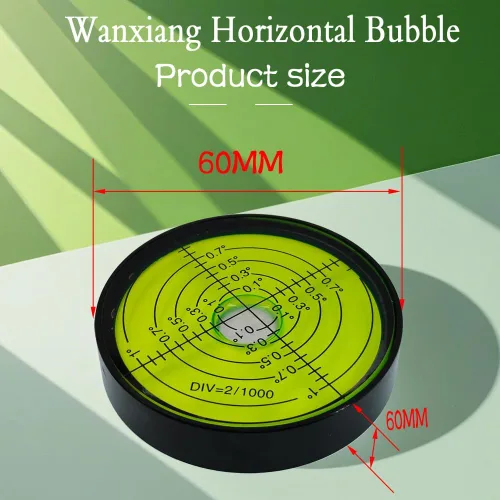 Miniatura 3 de 6'/0.079 in Punto de alta precisión Nivel Universal Burbuja Metal Bubble Water Leveler Cross Gauge Pequeño Hogar (negro verde)