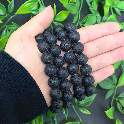 Miniatura 282 de Gem Avenue Handmade Round Bead Stretch Bracelet Unisex Natural Stone Beaded Jewelry for Men & Women, Elastic Wristband for Daily Wear