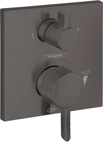 Miniatura 5 de hansgrohe Ecostat Válvula de presión de balance moderno para ducha con desviador en cromo, 15862001