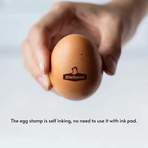 Miniatura 2 de Sellos de huevos para huevos frescos, Sello de huevo de pollo personalizado, Sellos de huevos personalizados, Sellos de huevos para huevos frescos