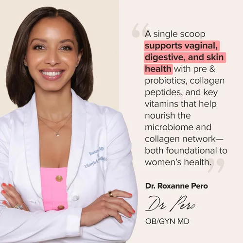 Miniatura 7 de URO - Probiótico + péptidos de colágeno en polvo para mujer, salud vaginal, de la piel y del intestino en una cucharada diaria, con péptidos