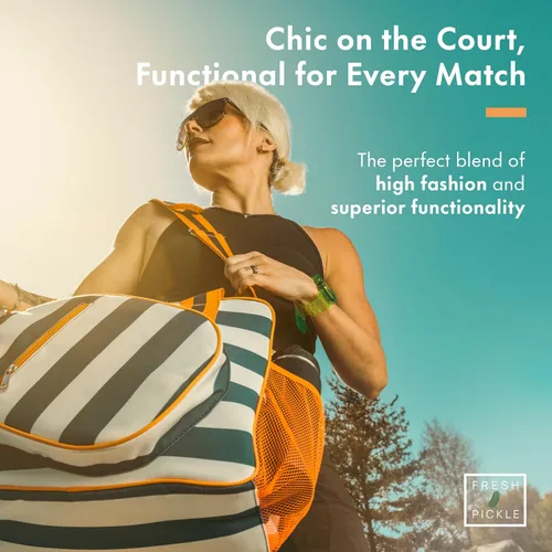 Miniatura 5 de Lola Bolsa Tote de Pickleball para Mujeres - Bolsa de Pickleball de Diseñador con Almacenamiento de Paleta, Bolsillos con Cremallera y Correa