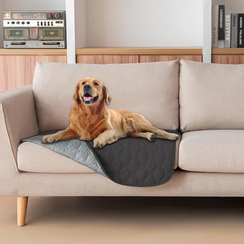 Miniatura 35 de gogobunny Manta 100% Impermeable de Doble Cara para Perros, Cubierta Suave para Cama de Mascotas, Reversible, Protege Muebles, Sillón, Sofá, Coche