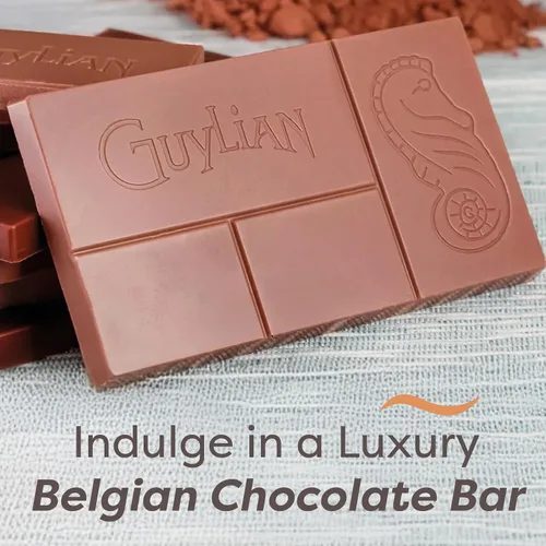 Miniatura 2 de GuyLian - Barra de caramelo salado de chocolate con leche prémium de 3.53 onzas, tableta de chocolate gourmet belga, dulce y salado para mujeres