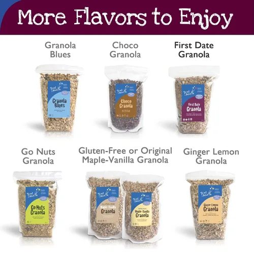 Miniatura 6 de True North Granola - Granola baja en azúcar, primera cita, nuez de arce, rica en proteínas, sin gluten, vegano, sin OMG, bolsa a granel, 12 onzas