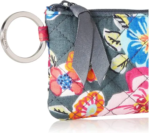 Miniatura 3 de Vera Bradley - Cartera de algodón, con cremallera y compartimiento para la identificación, para mujer