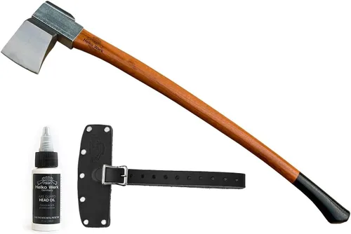 1844 Helko Werk Germany Vario Divisor de Troncos Pesado - Hacha de División para Dividir Madera Leña - Cabeza 6.5 Libras Mango 36 Pulgadas (Divisor