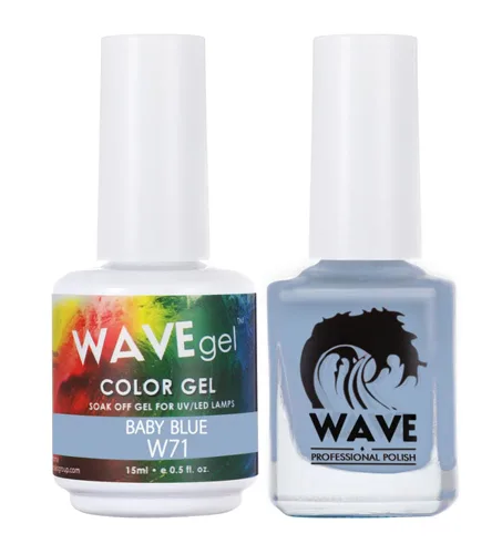 Miniatura 64 de WAVEGEL - Juego dúo de gel y esmalte de uñas a juego - Colección Simplicity - #P109 Blizzard I 0.5 onzas