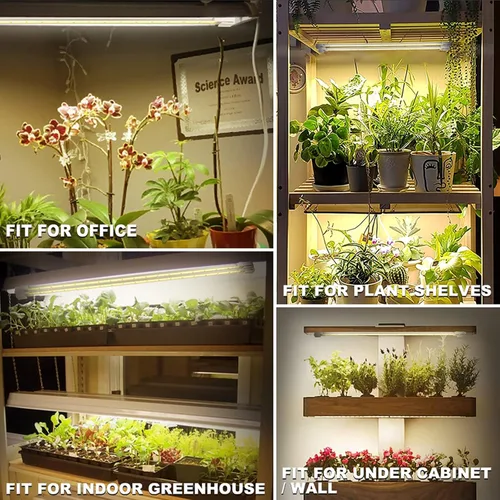 Miniatura 4 de Mosthink Tiras de luz LED para cultivo de plantas de espectro completo para plantas de interior con temporizador de encendido y apagado automático