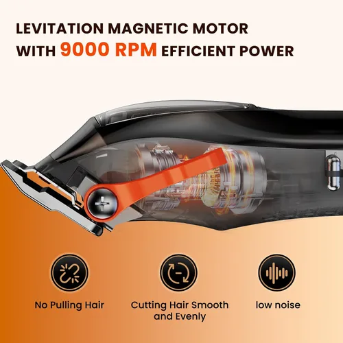 Miniatura 4 de MAXGROOM - Cortapelos profesional para hombres, 9000 RPM con hoja autoafilable DLC, cortapelos eléctricos e inalámbricos para cortar el cabello
