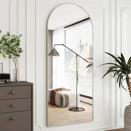 Miniatura 12 de AUYHM Espejo de Pared de Cuerpo Completo 18"x58", Espejo de Suelo Arqueado, Espejos de Pared de Cuerpo Completo, Espejos de Pared Arqueados, Espejo