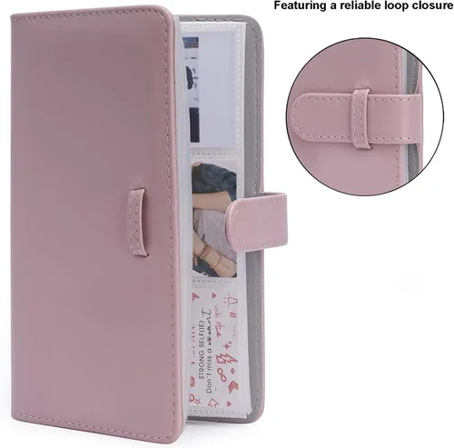 Miniatura 2 de Álbum de fotos tipo billetera de 2 x 3 pulgadas, compatible con Fujifilm Instax Mini 11, 9, 8, 70, 90, 7S, película de cámara instantánea, álbum