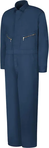 Miniatura 3 de Mono de algodón para hombre con cremallera delantera, talle grande, mangas largas Red Kap.