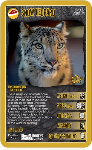 Miniatura 3 de Top Trumps Juego de cartas Awsome Animals - Juegos familiares para niños y adultos - Juegos de aprendizaje - Juegos de cartas para niños para 2