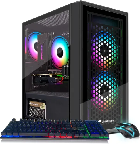 Miniatura 8 de STGAubron Computadora de escritorio para videojuegos, Intel Core i7 hasta 3.9 GHz, Radeon RX 580 8G, 16G RAM, 512G SSD, WiFi 6, BT 5.0, ventilador