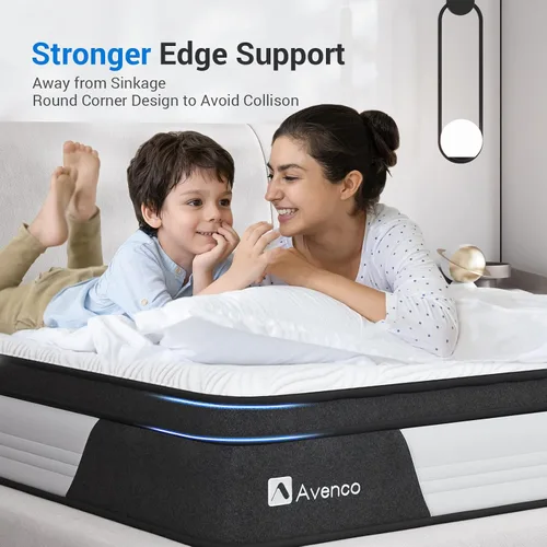 Miniatura 4 de Avenco Queen Mattress, Hybrid King Size Mattresses in a Box, Colchones Twin TXL Full Size Mattress