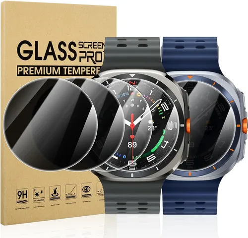 Miniatura 20 de Suoman Paquete de 4 protectores de pantalla de vidrio templado para Samsung Galaxy Watch 4 Classic de 1.81 pulgadas (1.811 in) para Galaxy Watch 4