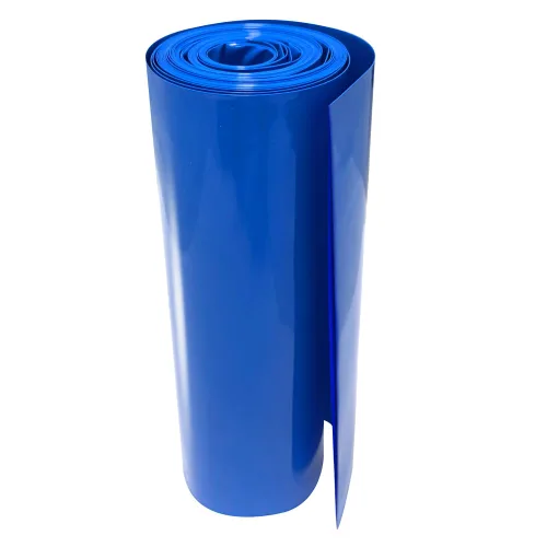 Tubo de Envoltura Termorretráctil de PVC Plano de 5.9 Pulgadas (150mm) y 16.4 Pies de Largo para Baterías 18650 21700 de Litio, Paquetes de Batería