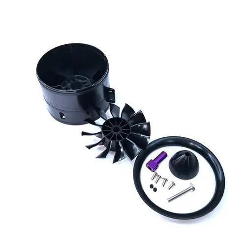 Miniatura 9 de EDF - Ventilador de 3.150 in, 12 aspas sin motor, ventilador eléctrico sin motor para EDF 6S, hélice de motor a reacción RC Hobby, modelo de control