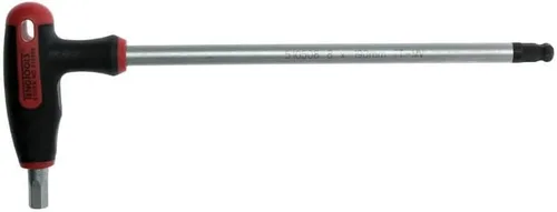Miniatura 10 de Teng Tools Llave hexagonal métrica con mango en T de extremo de bola de 0.079 in - 510502, plata