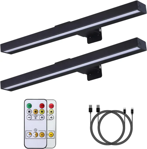 Miniatura 3 de MIOBLUE Luces Inalámbricas para Cuadros con Control Remoto, Luz para Pinturas Recargable Completamente de Metal, Lámpara de Exhibición de 16