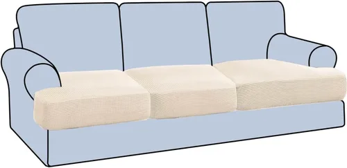 Miniatura 34 de H.VERSAILTEX Funda Elástica para Sillón Sofá con Cojín en Forma de T, Fundas de Cojín en T para Sala de Estar, Funda para Sillón Sofá, Funda