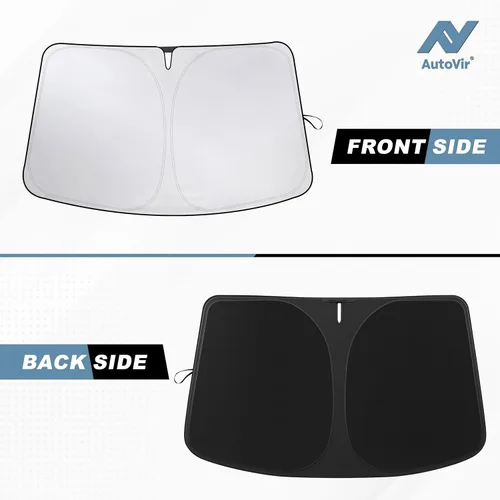 Miniatura 7 de Autovir Parasol para parabrisas para Tesla Model 3 2017-2024, 2025 2026, 2026, Tesla Model 3 2020-2024 2025 2026, parasol plegable, protección