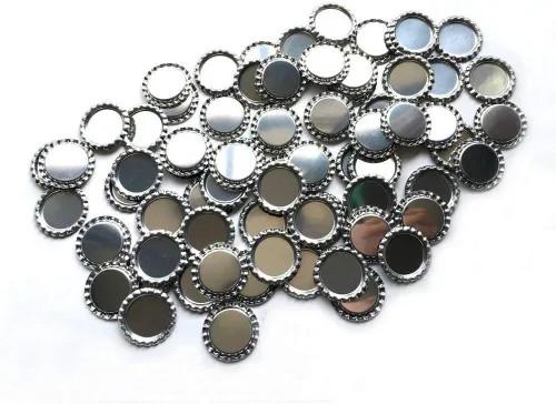 Miniatura 12 de RUTICH 100 calcomanías planas decorativas para botellas, calcomanías de doble cara impresas para lazos para el cabello, colgantes de bricolaje