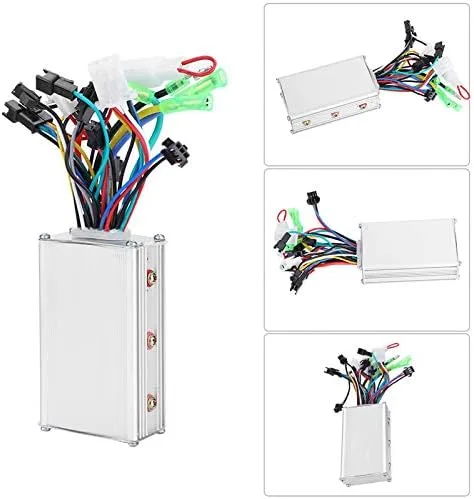 Miniatura 3 de Controlador de scooter eléctrico, controlador de motor sin escobillas, 36V-48V 250W-350W con pantalla de palanca de cambios