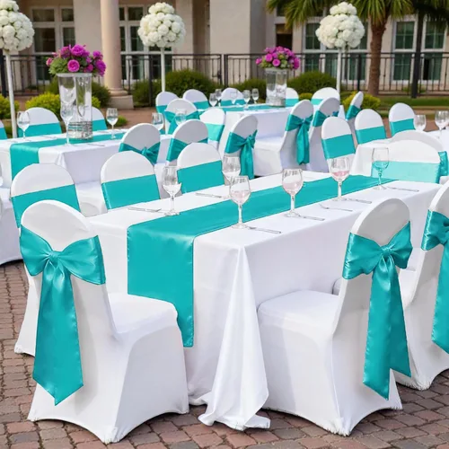 Miniatura 164 de mds - Lote de 10 lazos de satén para sillas de boda y eventos, para decoración de fiestas, 30 colores, Satin, 10 Verde oliva