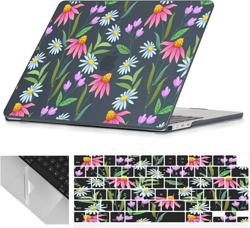 Miniatura 38 de Se7enline Funda compatible con MacBook Air de 15 pulgadas M4 M3 M2 2025 2024 2023 de 15.3 pulgadas con MacBook Air A2941/A3114/A3241 funda rígida