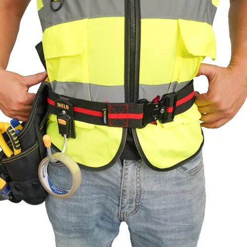 Miniatura 8 de MELOTOUGH Cinturón de nailon de 2 pulgadas con hebilla de metal resistente y liberación rápida para trabajo al aire libre, cinturón para hombre