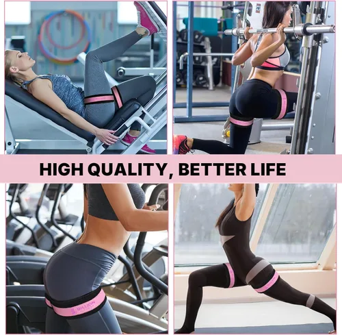 Miniatura 6 de BFR - Bandas para glúteos para mujer, bandas de restricción de flujo sanguíneo para construcción de cadera y piernas, bandas de entrenamiento