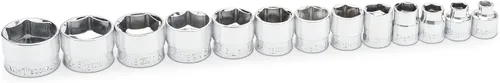 Miniatura 11 de GEARWRENCH 81395 Juego de 10 piezas de llaves de 1/4" de 6 puntas SAE con mango corto