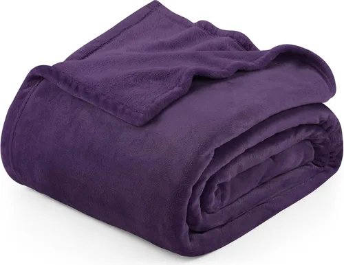 Miniatura 23 de Utopia Bedding Manta de forro polar negro, tamaño individual, ligera, mullida, suave, antiestática de microfibra (60 x 80 pulgadas)