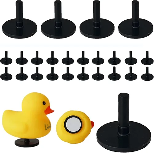 40 tapones de pato, soporte de pato de goma, soporte de pato de goma para tablero de automóvil y pantalla fija, regalo para los amantes del