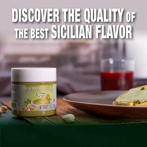 Miniatura 7 de SICANIA - Crema de pistacho premium, 7.05 oz (200g) - Auténtica italiana, sin gluten, sin OGM - Crema gourmet para postres, pasteles, barra