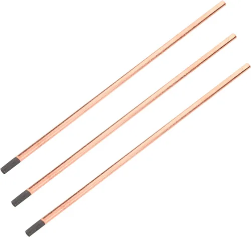 Utoolmart 3 piezas de cobre recubierto de carbono gouging carbono 0.315x13.976 in carbono gouging varas electrodos de cobre 3 PZAS