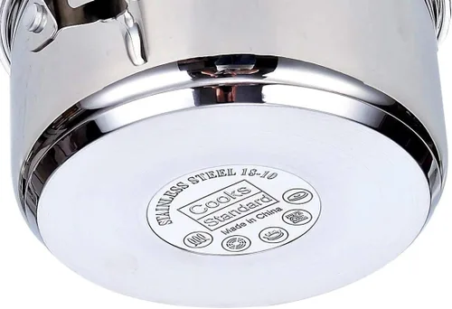 Miniatura 9 de Cooks Standard Juego de utensilios de cocina de acero inoxidable, ollas y sartenes profesionales incluyen cacerola, sartén para saltear, olla