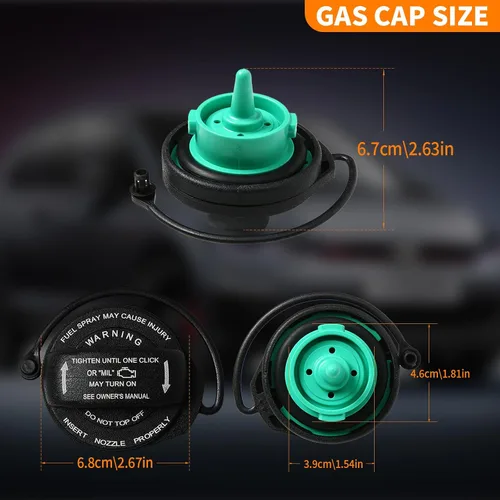 Miniatura 7 de 5C0201550T Tapa de gas, Compatible con Audi A4 A5 A8 Quattro/ S4/ S5/ S8 /Q5 /RS5 /SQ5 /Allroad 2008-2018, VW Jetta/GTI/Golf/Tiguan 2011-2020, Tapa